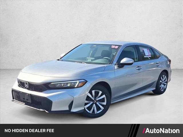 Red 2025 Honda Civic Sedan Front-Wheel Drive Automatic