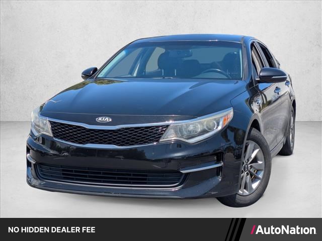 Ebony Black 2016 Kia Optima LX Turbo Sedan Front-Wheel Drive Automatic