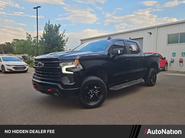 Black 2024 Chevrolet Silverado 1500 LT Trail Boss Crew Cab 4WD Pickup Truck Four-Wheel Drive Automatic
