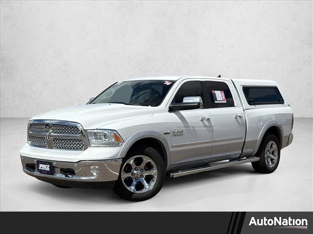 Bright White Clearcoat 2014 RAM 1500 Laramie Crew Cab 4WD Pickup Truck Four-Wheel Drive 8-Speed Automatic
