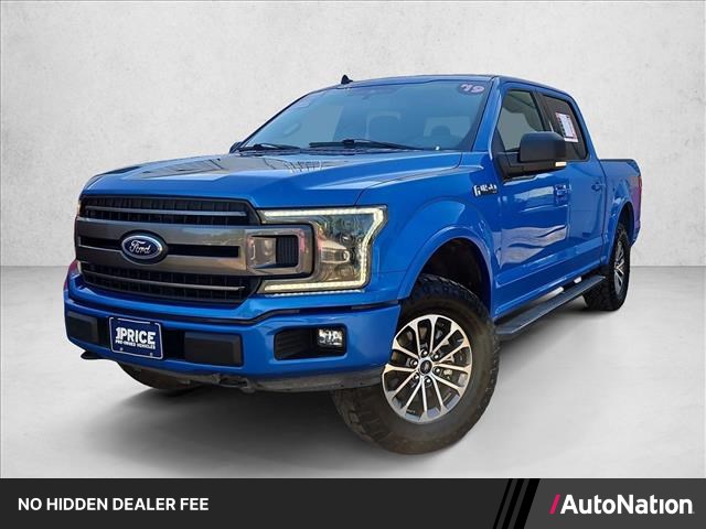 Velocity Blue Metallic 2019 Ford F-150 XLT SuperCrew 4WD Pickup Truck Four-Wheel Drive Automatic
