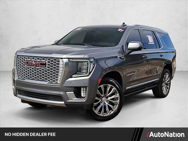 Gray (Satin Steel Metallic) 2021 GMC Yukon Denali 4WD SUV / Crossover Four-Wheel Drive Automatic