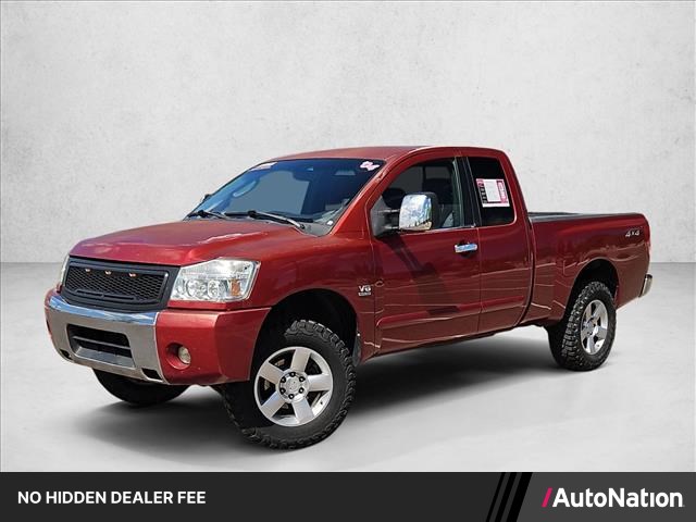 Red Brawn 2004 Nissan Titan Pickup Truck Four-Wheel Drive Automatic