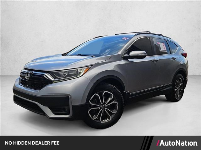 Gray (Platinum White Pea) 2021 Honda CR-V SUV / Crossover All-Wheel Drive Automatic