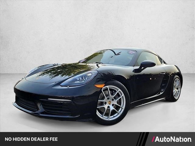 Jet Black Metallic 2017 Porsche 718 Cayman Coupe Rear-Wheel Drive 6-Speed Manual