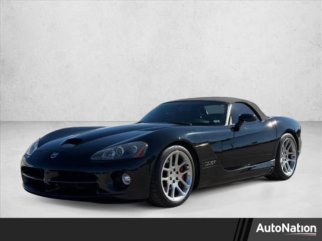 Black 2005 Dodge Viper SRT10 Roadster RWD Convertible Rear-Wheel Drive 6-Speed Manual