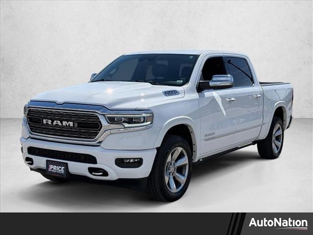 Bright White Clearcoat 2022 RAM 1500 Limited Crew Cab 4WD Pickup Truck Four-Wheel Drive 8-Speed Automatic