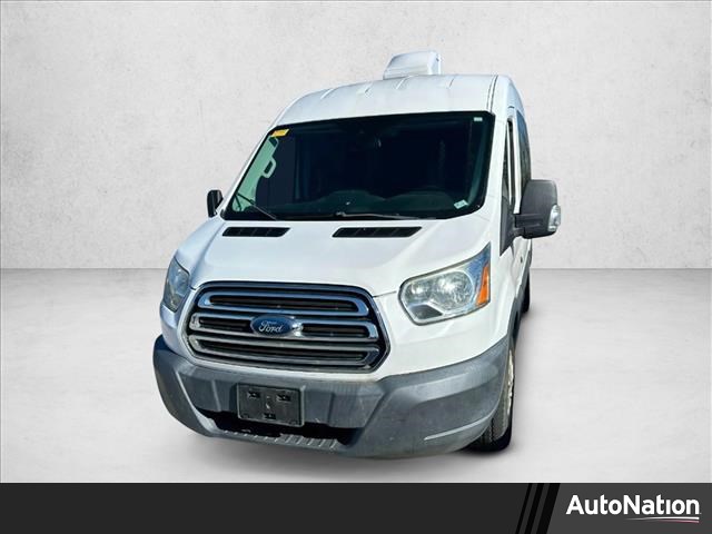 Oxford White 2015 Ford Transit Passenger 150 XL Medium Roof RWD with Sliding Passenger-Side Door Van Rear-Wheel Drive Automatic
