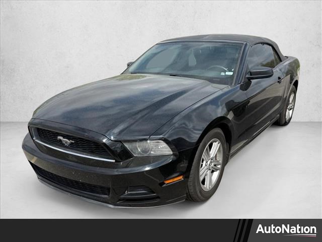 Black 2014 Ford Mustang V6 Convertible RWD Convertible Rear-Wheel Drive 6-Speed Automatic