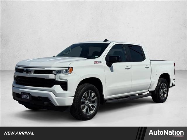 Summit White 2025 Chevrolet Silverado 1500 RST Crew Cab 4WD Pickup Truck Four-Wheel Drive Automatic