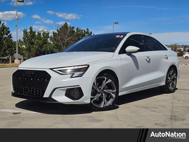 Glacier White Metallic 2023 Audi A3 40 TFSI Premium FWD Sedan Front-Wheel Drive Automatic