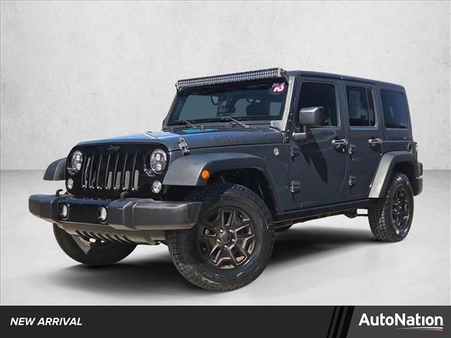 Rhino Clearcoat 2016 Jeep Wrangler Unlimited Willys Wheeler 4WD SUV / Crossover Four-Wheel Drive 6-Speed Manual