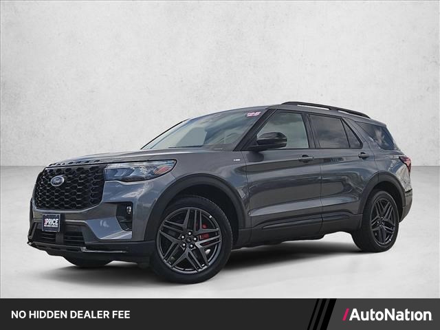 Carbonized Gray Metallic 2025 Ford Explorer ST-Line AWD SUV / Crossover All-Wheel Drive Automatic
