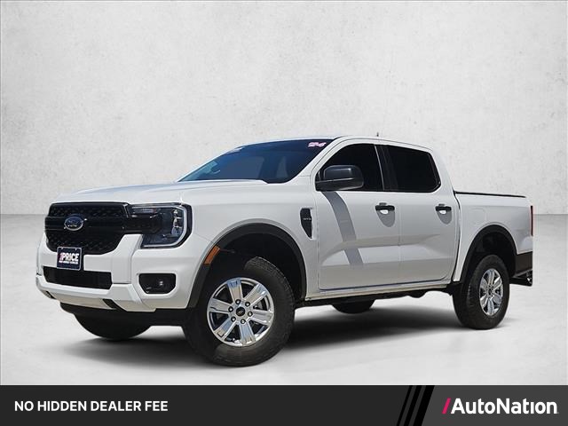 Oxford White 2024 Ford Ranger XL SuperCrew 4WD Pickup Truck Four-Wheel Drive Automatic