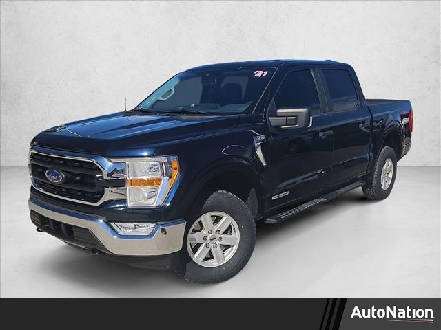 Antimatter Blue Metallic 2021 Ford F-150 XLT SuperCrew 4WD Pickup Truck Four-Wheel Drive Automatic