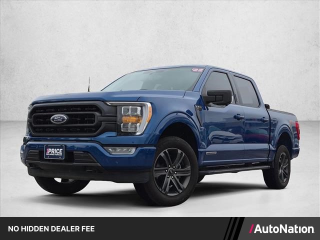 Atlas Blue Metallic 2022 Ford F-150 XLT SuperCrew 4WD Pickup Truck Four-Wheel Drive Automatic