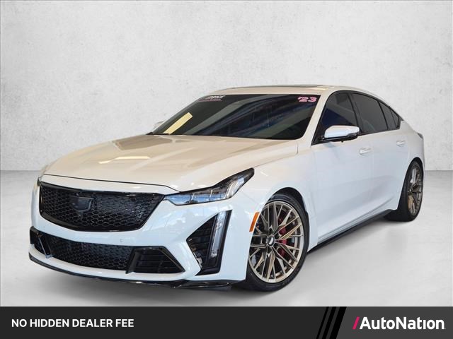 Summit White 2023 Cadillac CT5-V Blackwing Sedan Rear-Wheel Drive 6-Speed Manual