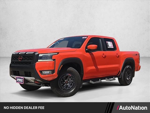 Afterburn Orange 2025 Nissan Frontier PRO-4X Crew Cab 4WD Pickup Truck Four-Wheel Drive Automatic