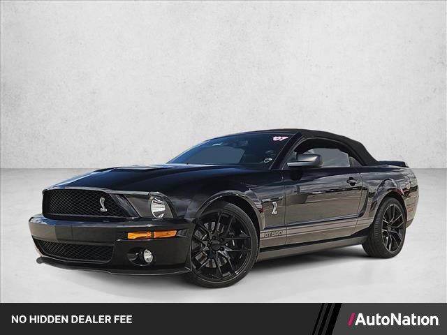 Black 2007 Ford Mustang Shelby GT500 Convertible RWD Convertible Rear-Wheel Drive Automatic