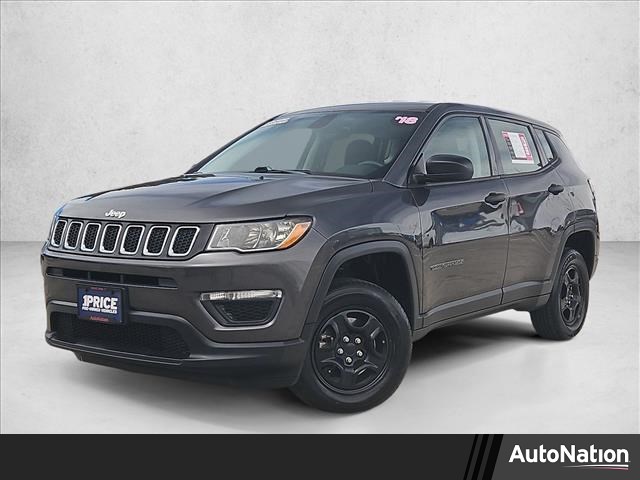 Gray (Granite Crystal Metallic Clearcoat) 2018 Jeep Compass Sport 4WD SUV / Crossover Four-Wheel Drive 6-Speed Manual
