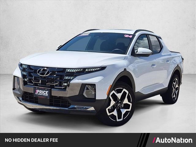 Atlas White 2024 Hyundai Santa Cruz Pickup Truck All-Wheel Drive 8-Speed Automatic
