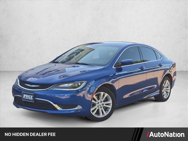 Vivid Blue Pearlcoat 2016 Chrysler 200 Sedan Front-Wheel Drive 9-Speed Automatic