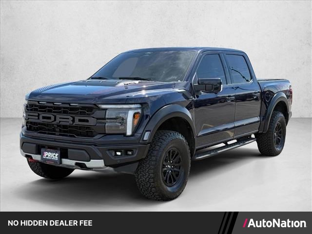 Antimatter Blue Metallic 2025 Ford F-150 Raptor SuperCrew 4WD Pickup Truck Four-Wheel Drive Automatic