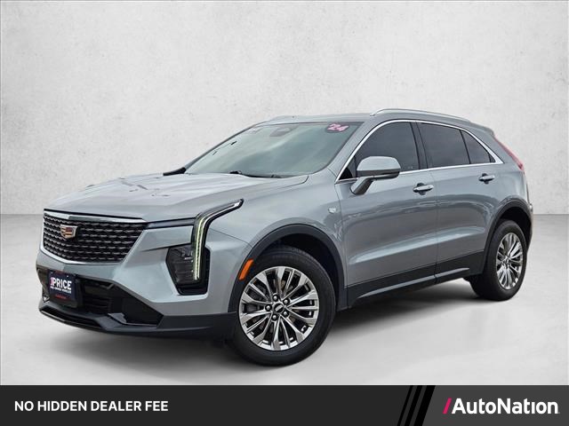 Argent Silver Metallic 2024 Cadillac XT4 Premium Luxury AWD SUV / Crossover Four-Wheel Drive 9-Speed Automatic