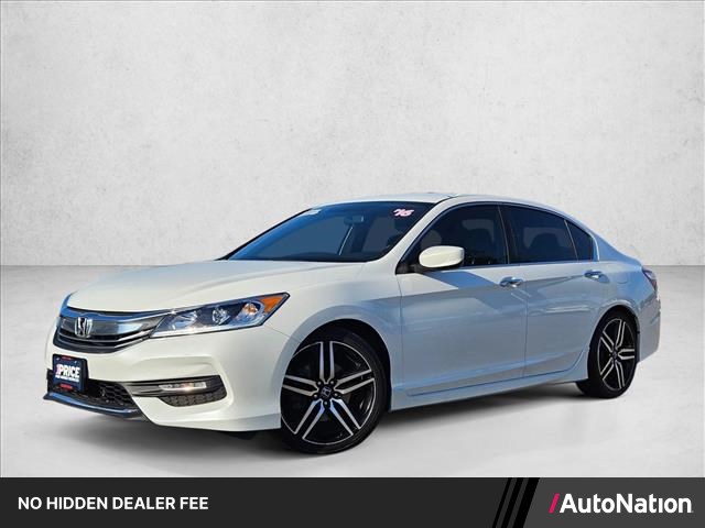 White Orchid Pearl 2016 Honda Accord Sport Sedan Front-Wheel Drive Automatic