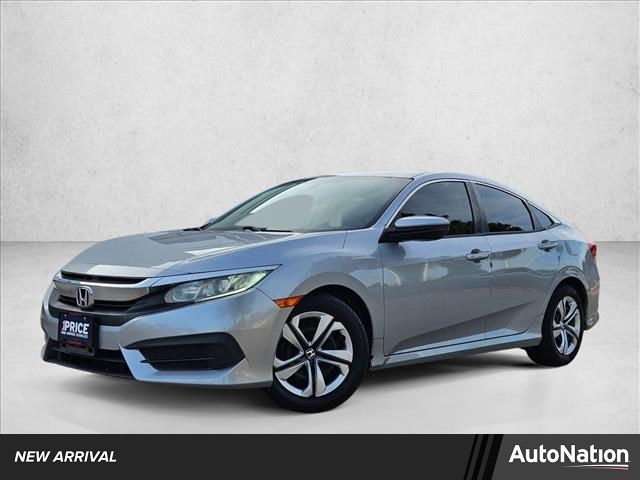 Lunar Silver Metallic 2018 Honda Civic LX Sedan Front-Wheel Drive Automatic