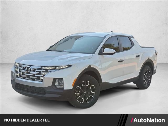 Atlas White 2023 Hyundai Santa Cruz Pickup Truck All-Wheel Drive Automatic