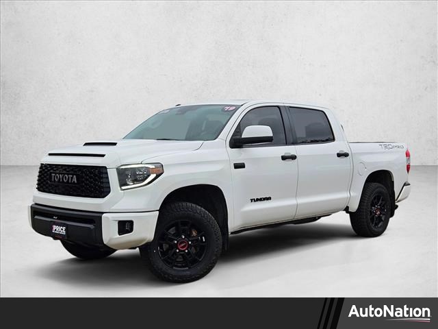 Super White 2019 Toyota Tundra TRD Pro CrewMax 5.7L 4WD Pickup Truck Four-Wheel Drive Automatic