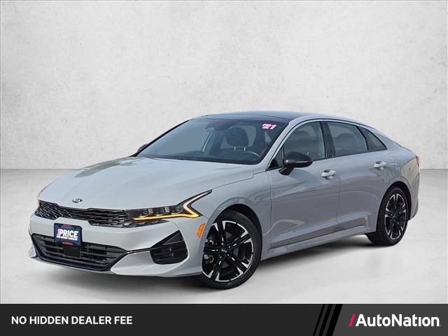 Wolf Gray 2021 Kia K5 Sedan Front-Wheel Drive Automatic