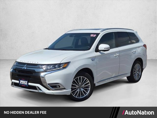 White 2022 Mitsubishi Outlander Hybrid Plug-in SUV / Crossover All-Wheel Drive Automatic