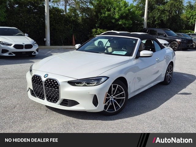Mineral White Metallic 2023 BMW 4 Series Convertible Rear-Wheel Drive Automatic