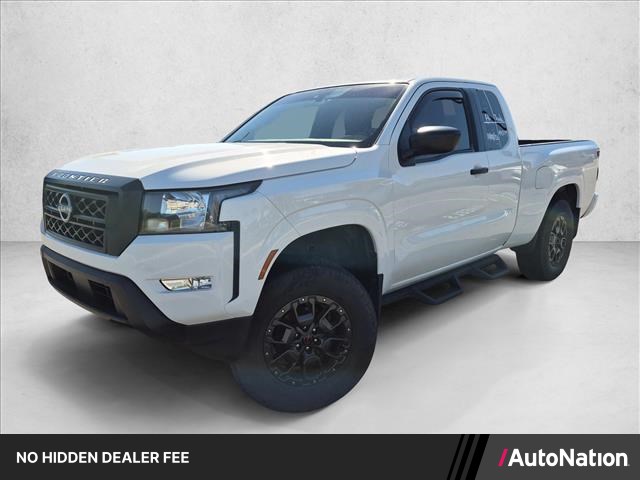 Glacier White 2023 Nissan Frontier Pickup Truck Four-Wheel Drive Automatic