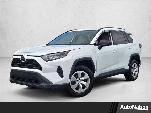 Super White 2019 Toyota RAV4 LE FWD SUV / Crossover Front-Wheel Drive Automatic