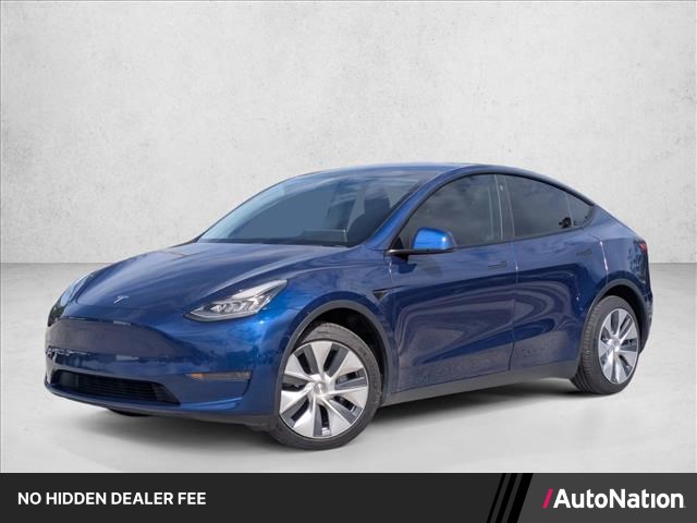 Blue 2021 Tesla Model Y Long Range AWD SUV / Crossover All-Wheel Drive Automatic