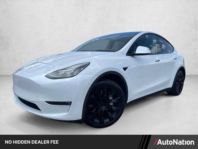 Pearl White Multi-Coat 2022 Tesla Model Y Long Range AWD SUV / Crossover All-Wheel Drive Automatic
