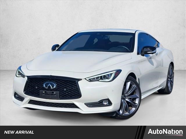 Majestic White 2022 INFINITI Q60 Red Sport 400 AWD Coupe All-Wheel Drive Automatic