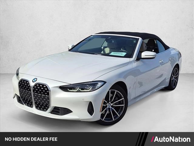 Mineral White Metallic 2023 BMW 4 Series Convertible Rear-Wheel Drive Automatic