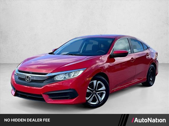 Rallye Red 2016 Honda Civic Sedan Front-Wheel Drive Automatic