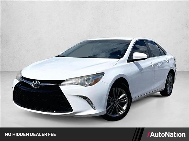 Super White 2017 Toyota Camry Sedan Front-Wheel Drive Automatic