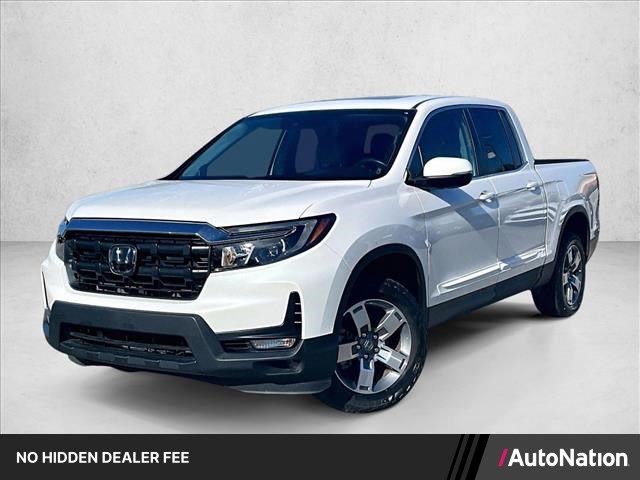 Platinum White Pearl 2024 Honda Ridgeline RTL AWD Pickup Truck All-Wheel Drive Automatic