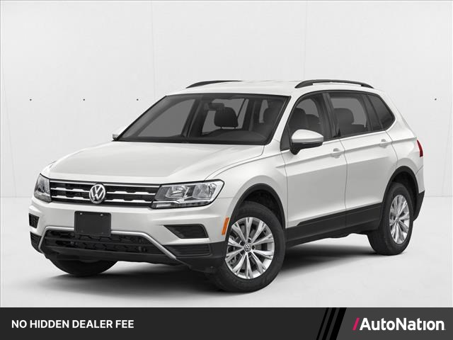 Pure White 2021 Volkswagen Tiguan SUV / Crossover All-Wheel Drive 8-Speed Automatic