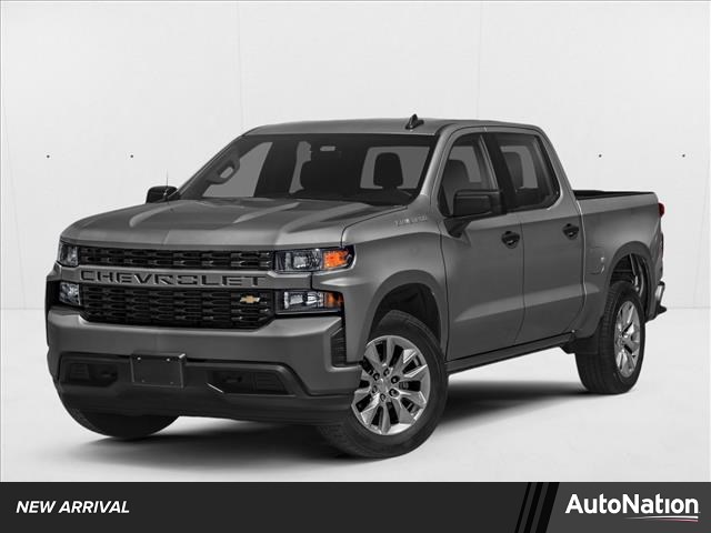 Gray (Satin Steel Metallic) 2022 Chevrolet Silverado 1500 Custom Crew Cab RWD Pickup Truck 4X2 8-Speed Automatic