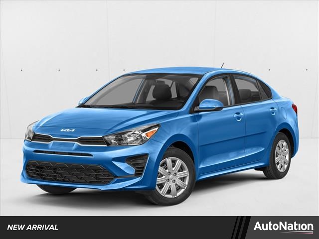 Sporty Blue 2023 Kia Rio S FWD Sedan Front-Wheel Drive Automatic