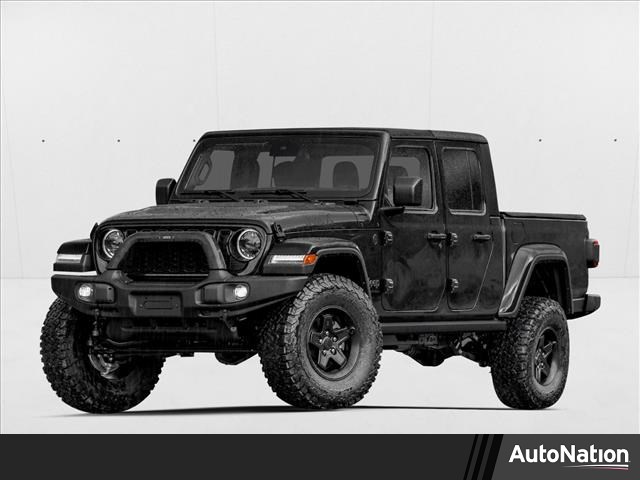 Black Clearcoat 2024 Jeep Gladiator Willys Crew Cab 4WD Pickup Truck Four-Wheel Drive 8-Speed Automatic