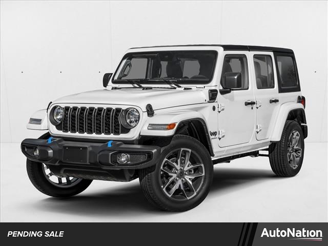 Bright White Clearcoat 2025 Jeep Wrangler 4xe Sahara 4WD SUV / Crossover Four-Wheel Drive 8-Speed Automatic