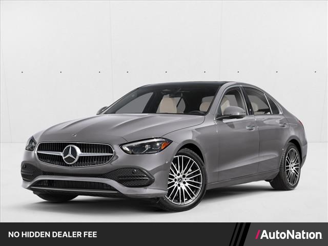Gray (Manufaktur Alpine Grey) 2025 Mercedes-Benz C-Class C 300 RWD Sedan Rear-Wheel Drive Automatic